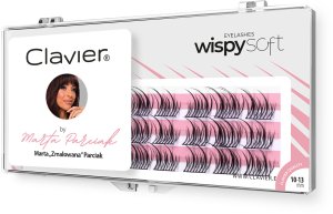 Clavier CLAVIER_Kępki Rzęs Wispy Soft by Marta „Zmalowana” Parciak, lekka objętość, 10-13mm 2