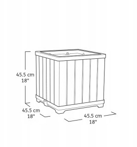 Keter KETER DONICA OGRODOWA DECO 61L  BRĄZOWA 3