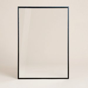 Lustro Edaxo Prostokatne lustro wiszące AXION, 60 x 40 cm, czarne 3