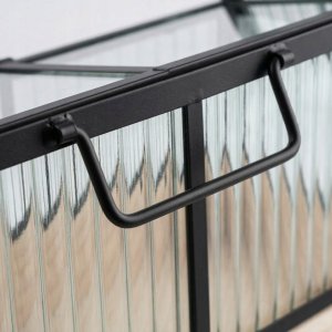 Edaxo Mini szklarnia z metalową ramą KALA, 30 x 26 x 18 cm 8