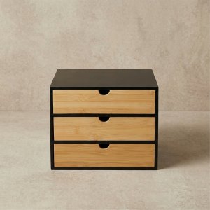 Edaxo Bambusowy organizer biurowy z szufladkami HEGO, 25 cm 4