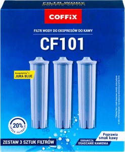 Coffix Filtry wody do ekspresu Coffix CF101 Jura Claris Blue Multipack 3 szt 2