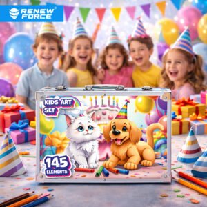 GALAXIA ZESTAW DO MALOWANIA DLA DZIECI Artystyczny Plastyczny KOT WALIZKA 3