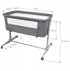 Geuther ŁÓŻECZKO DOSTAWNE NALI GRAY 5906601709265 12