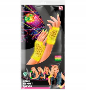 Widmann Długie rękawiczki bezpalcowe różowe neon 4