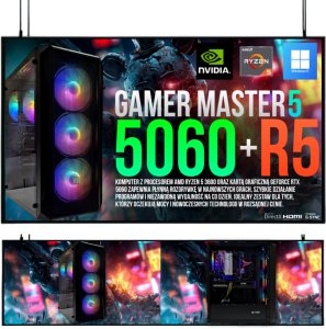 Komputer Adronix ZESTAW GAMER MASTER RYZEN 5 16GB RTX 5060 8GB 2
