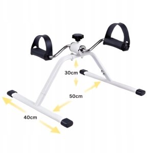 Mini Rower Treningowy z Pedałami Rehabilitacja i Trening w Domu Trenażer 4