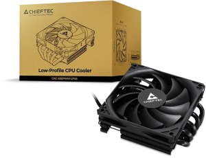 Chłodzenie CPU Chieftec Chieftec Low Profile CPU Cooler 45mm, 5pipe, Black 12