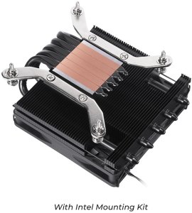 Chłodzenie CPU Chieftec Chieftec Low Profile CPU Cooler 45mm, 5pipe, Black 8
