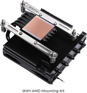 Chłodzenie CPU Chieftec Chieftec Low Profile CPU Cooler 45mm, 5pipe, Black 10
