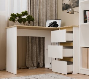 Biurko Nicea Białe 120 cm x 48 cm 3