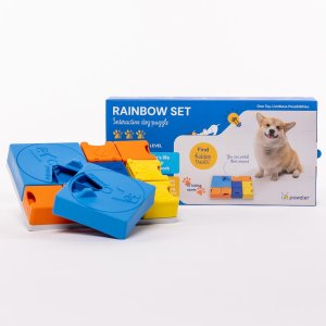 Cooper & Pals Pawzler Rainbow - zestaw modułowych zabawek dla psa wspierających rozwój - poziomy 1-3 2
