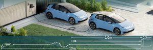 Ładowarka Stacjonarna ładowarka wallbox d auta EV 11kW na siłę z kablem typ 2 10m 11
