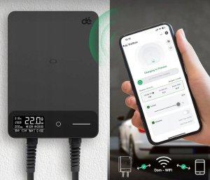 Ładowarka Stacjonarna ładowarka wallbox d auta EV 11kW na siłę z kablem typ 2 7,5m 4