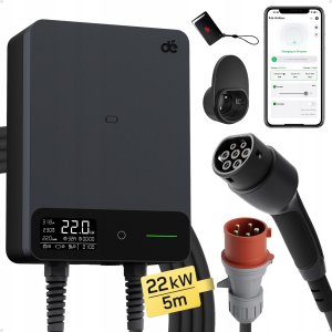 Ładowarka Stacjonarna ładowarka wallbox d EV 22kW Typ 2 na siłę 5m 11