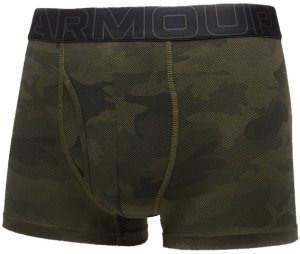 Under Armour Bokserki męskie UNDER ARMOUR Czarne/Khaki - 3 PAK Performance S 4