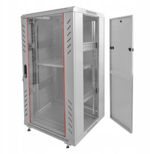 Szafa Netberg Szafa RACK 19" 22U NETBERG Stojąca Instalacyjna 600x600mm szara 2
