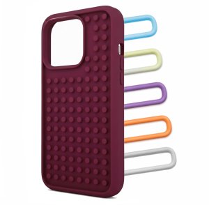 3DCase Etui Do Apple iPhone 16 Pro (Bordowe, Antystresowe, Sensoryczne, 3D, Case) 3