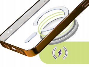 Hello Case Etui Do iPhone 17 Pro Max (Do Magsafe, Pomarańczowe, Matowe, Metal, Clear) 2