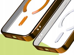 Hello Case Etui Do iPhone 17 Pro Max (Do Magsafe, Pomarańczowe, Matowe, Metal, Clear) 4