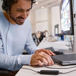 Słuchawki HP Poly Mission 425 - Mission 400 Series - Headset - On-Ear - przewodowy - aktywna redukcja hałasu - USB-C, USB-A - czarny - certyfikowany przez Zoom - certyfikowany dla Microsoft Teams - certyfikowany dla Google Meet - Works With Chromebook Cer 5