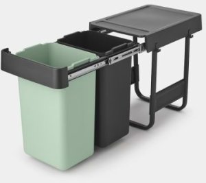 Kosz na śmieci Aptel Kosz na odpady Sort&Go 2x15L - Dark Grey Brabantia 3