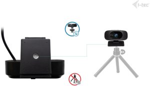 Kamera internetowa I-TEC i-tec SOLOMON 300 kamera internetowa 8,29 MP 3840 x 2160 px USB Czarny 6