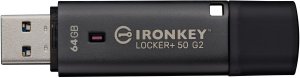 Pendrive Kingston Kingston Technology IronKey 64GB Locker Plus 50 G2, FIPS 197, AES-256 2