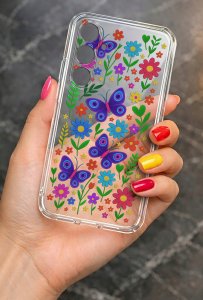 krainaGSM ETUI do Samsung A17 5G Wzory wiosenne Wiosna Kwiaty CLEAR CASE + SZKŁO 4