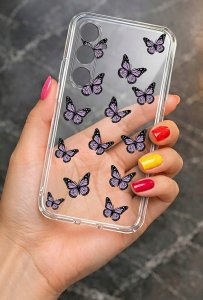 krainaGSM ETUI do Samsung A17 5G Wzory wiosenne Wiosna Kwiaty CLEAR CASE + SZKŁO 4