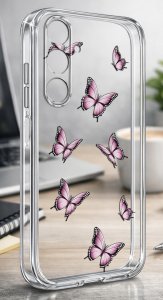 krainaGSM ETUI do Samsung A17 5G Wiosenne wzory Wiosna Kwiaty CLEAR CASE + SZKŁO 3