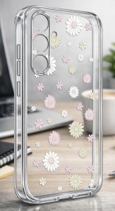 krainaGSM ETUI do Samsung A36 5G Wiosenne wzory Wiosna Kwiaty CLEAR CASE + SZKŁO 3