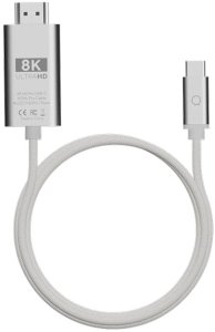 Linq LINQ - 8K/60Hz Pro Kabel USB-C na HDMI 2m - Srebrny 2