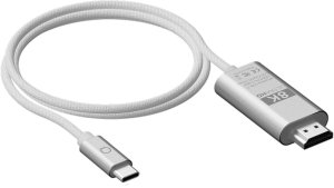 Linq LINQ - 8K/60Hz Pro Kabel USB-C na HDMI 2m - Srebrny 4