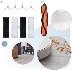 Litago Zestaw do XIAOMI Mi Robot Vacuum-Mop Essential MJSTG1 G1 filtry szczotki 2