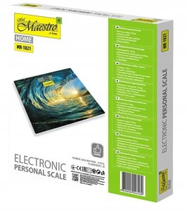 Waga łazienkowa Maestro Waga łazienkowa elektroniczna szklana dokładna MAESTRO MR-1827 6