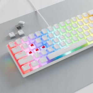 Klawiatura Rampage Rampage Klawiatura mechaniczna gamingowa Radiant K11 60% RGB Blue Switch, biała 9