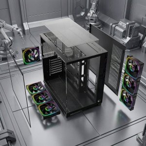 Obudowa Rampage Sealite ARGB czarna (SEALITE-BLACK) 2