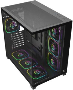 Obudowa Rampage Sealite ARGB czarna (SEALITE-BLACK) 5