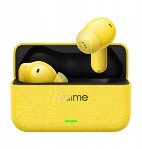 Słuchawki Realme Słuchawki bezprzewodowe dokanałowe Realme Buds T500 Pro Zółto-czarny 3