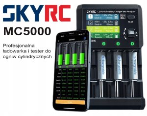 Ładowarka SkyRC Ładowarka i analizator akumulatorów cylindrycznych SkyRC MC5000 3