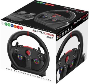 Kierownica Subsonic Subsonic Superdrive 270 GT Czarny USB Kierownica + pedały Nintendo Switch, Nintendo Switch 2, PC, PlayStation 4, Xbox One, Xbox Series S, Xbox Series X 8