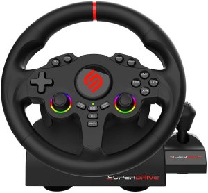 Kierownica Subsonic Subsonic Superdrive 220 RS-X Czarny USB Kierownica + pedały + dźwignia zmiany biegów Nintendo Switch, Nintendo Switch 2, PC, PlayStation 4, Xbox One, Xbox Series S, Xbox Series X 2
