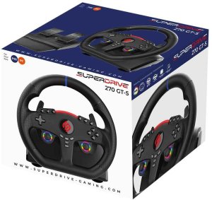 Kierownica Subsonic Subsonic Superdrive 270 GT-5 Czarny USB Kierownica + pedały Nintendo Switch, Nintendo Switch 2, PC, PlayStation 4, PlayStation 5, Xbox One, Xbox Series S, Xbox Series X 9