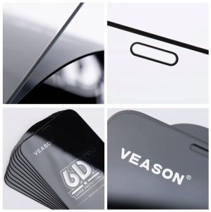 Veason Szkło Hartowane 6D Pro Veason Glass (SET 10in1) - do Samsung Galaxy S26 Plus czarny (działający czytnik) 3