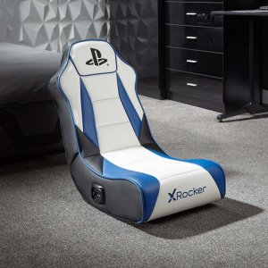 Fotel X Rocker XROCKER Gaming Bodensessel GEIST 2.0 PlayStation 2LS biały niebieski 6