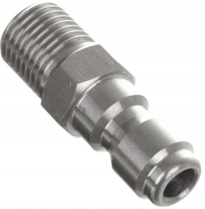 Bisanti Wtyk redukcja szybkozłącze ADAPTER gwint 1/4" do myjek spalinowych INOX 2