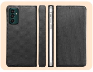 Hello Case Etui z Klapką Do Samsung Galaxy M13 4G (Czarne, Zamykane, Kabura)   Szkło 6