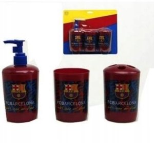 Atosa Zestaw do łazienki plastikowy FC Barcelona 3 el. oryginalna licencja kubki 2