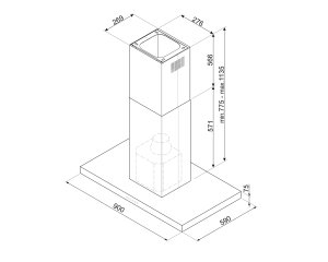 Okap Smeg SMEG KLTI9L4MB 4